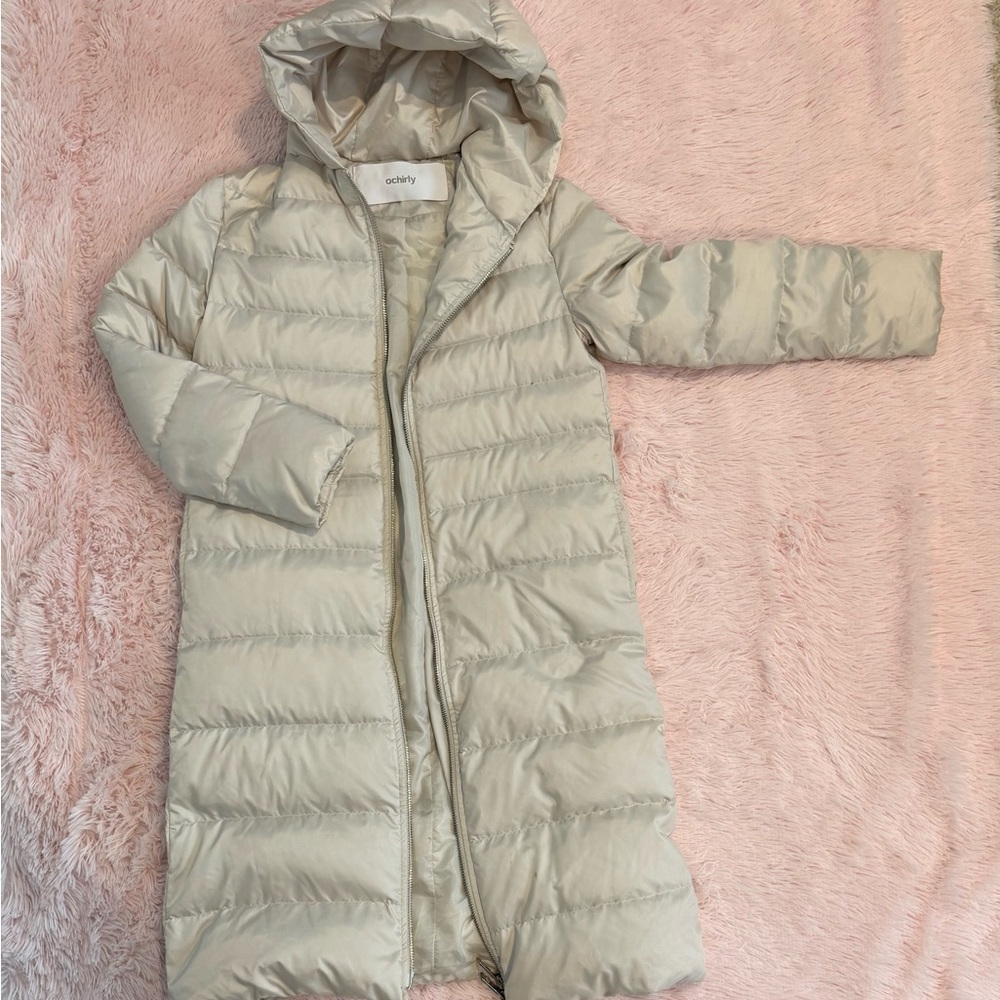 Women's Cream Puffer Coat